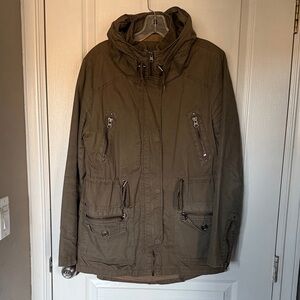 Suzy Shier Olive Utility Jacket